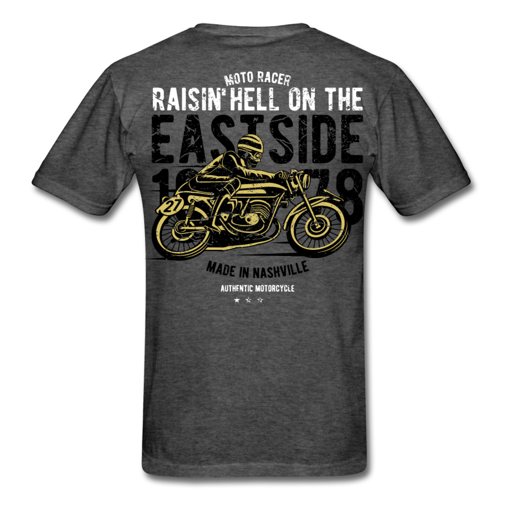 Loyalty Vibes Nashville Racing Motorcycle T-Shirt heather black