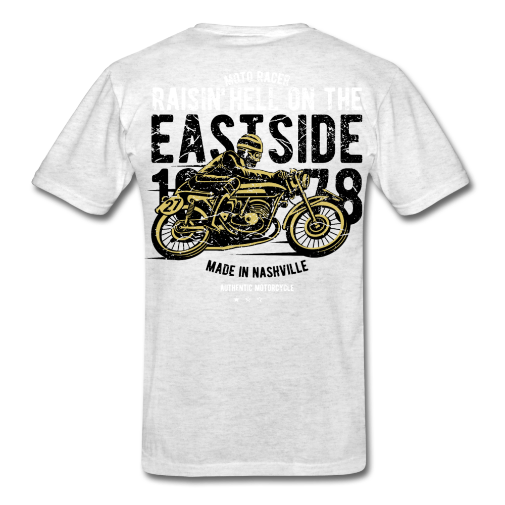 Loyalty Vibes Nashville Racing Motorcycle T-Shirt light heather gray