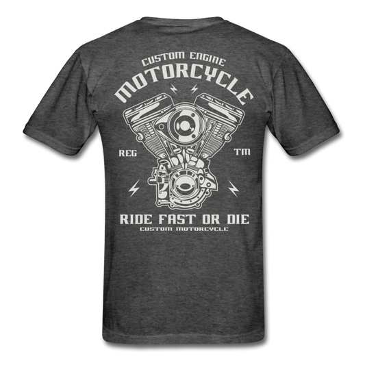 Rev N Ride Motorcycle T-Shirt heather black Loyalty Vibes