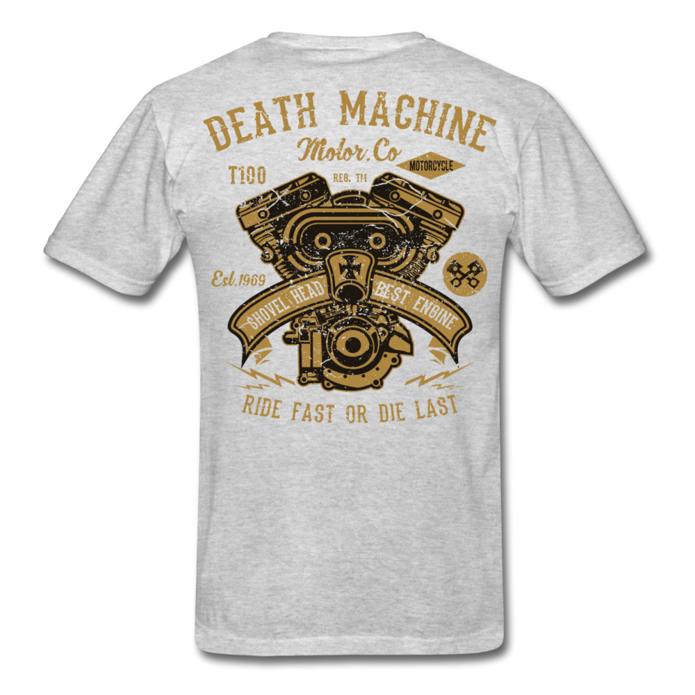 Shovel Ride Motorcycle T-Shirt heather gray - Loyalty Vibes