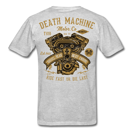 Shovel Ride Motorcycle T-Shirt heather gray Loyalty Vibes