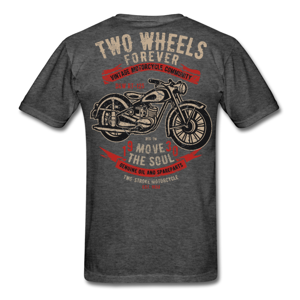 Vintage Motorcycle T-Shirt heather black - Loyalty Vibes
