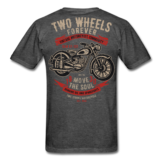 Vintage Motorcycle T-Shirt heather black Loyalty Vibes