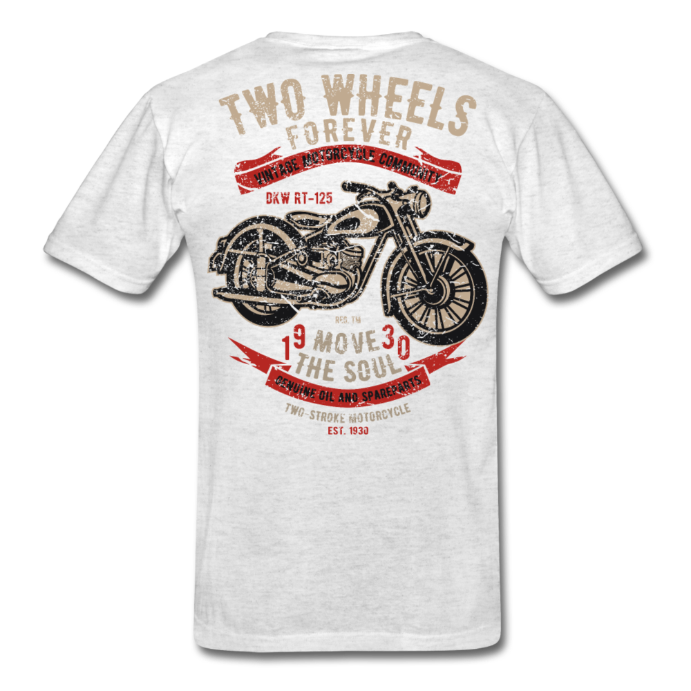 Vintage Motorcycle T-Shirt light heather gray - Loyalty Vibes