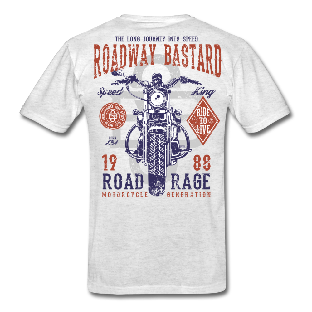 Journey King Motorcycle T-Shirt light heather gray - Loyalty Vibes