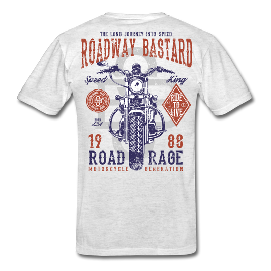 Journey King Motorcycle T-Shirt light heather gray Loyalty Vibes