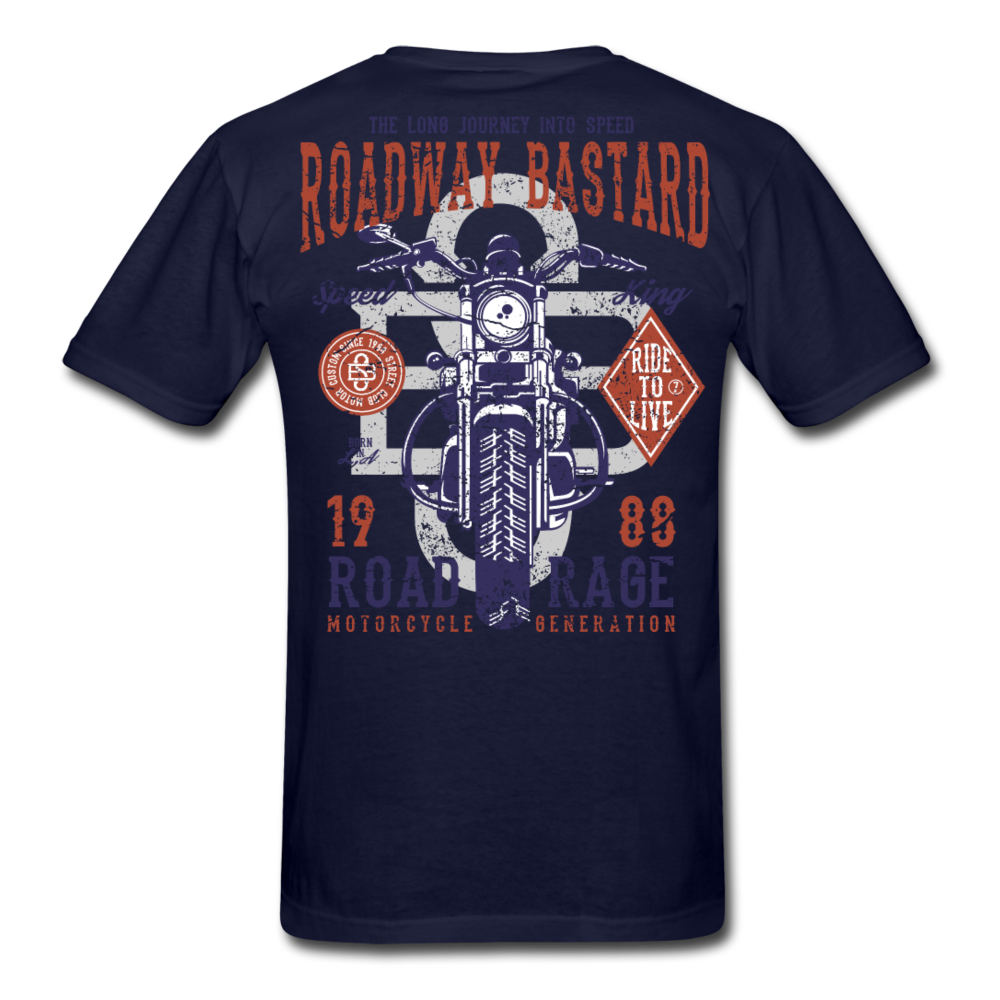 Journey King Motorcycle T-Shirt navy - Loyalty Vibes