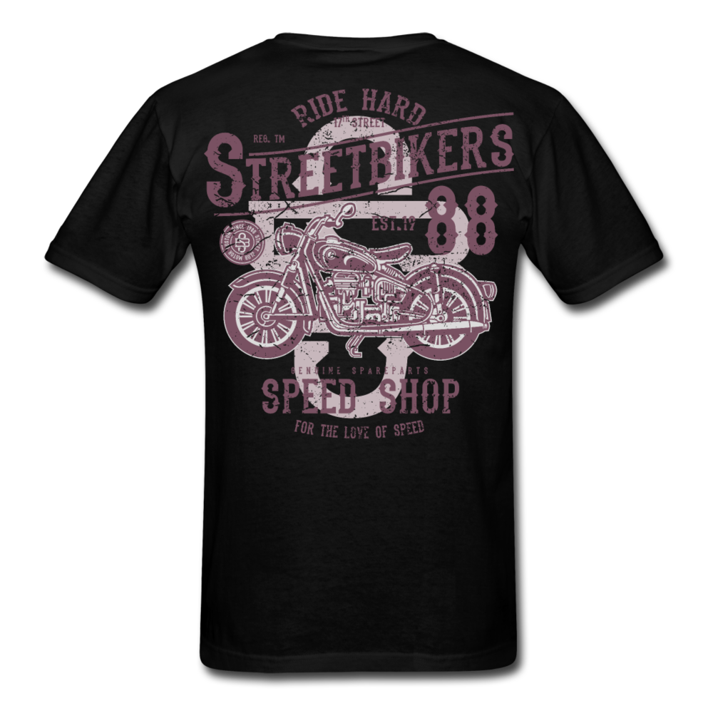 Vintage Style Motorcycle T-Shirt black - Loyalty Vibes