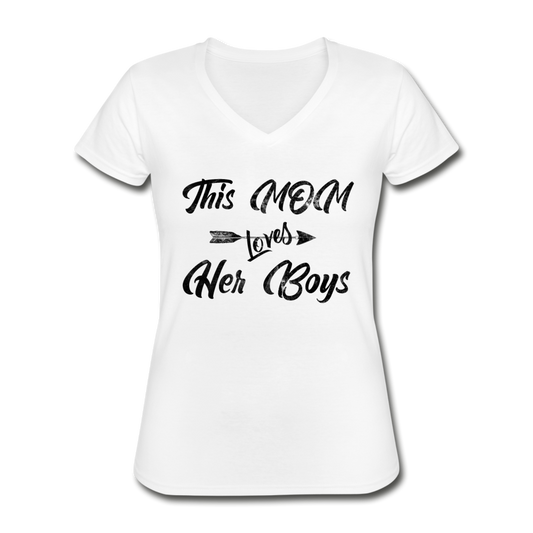 Proud To Be A Boy Mom T-Shirt white Loyalty Vibes