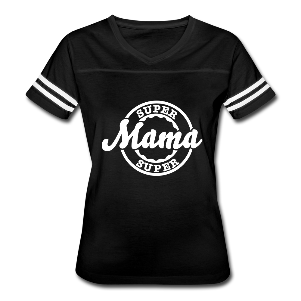 Super Mama Sport Tee black white - Loyalty Vibes