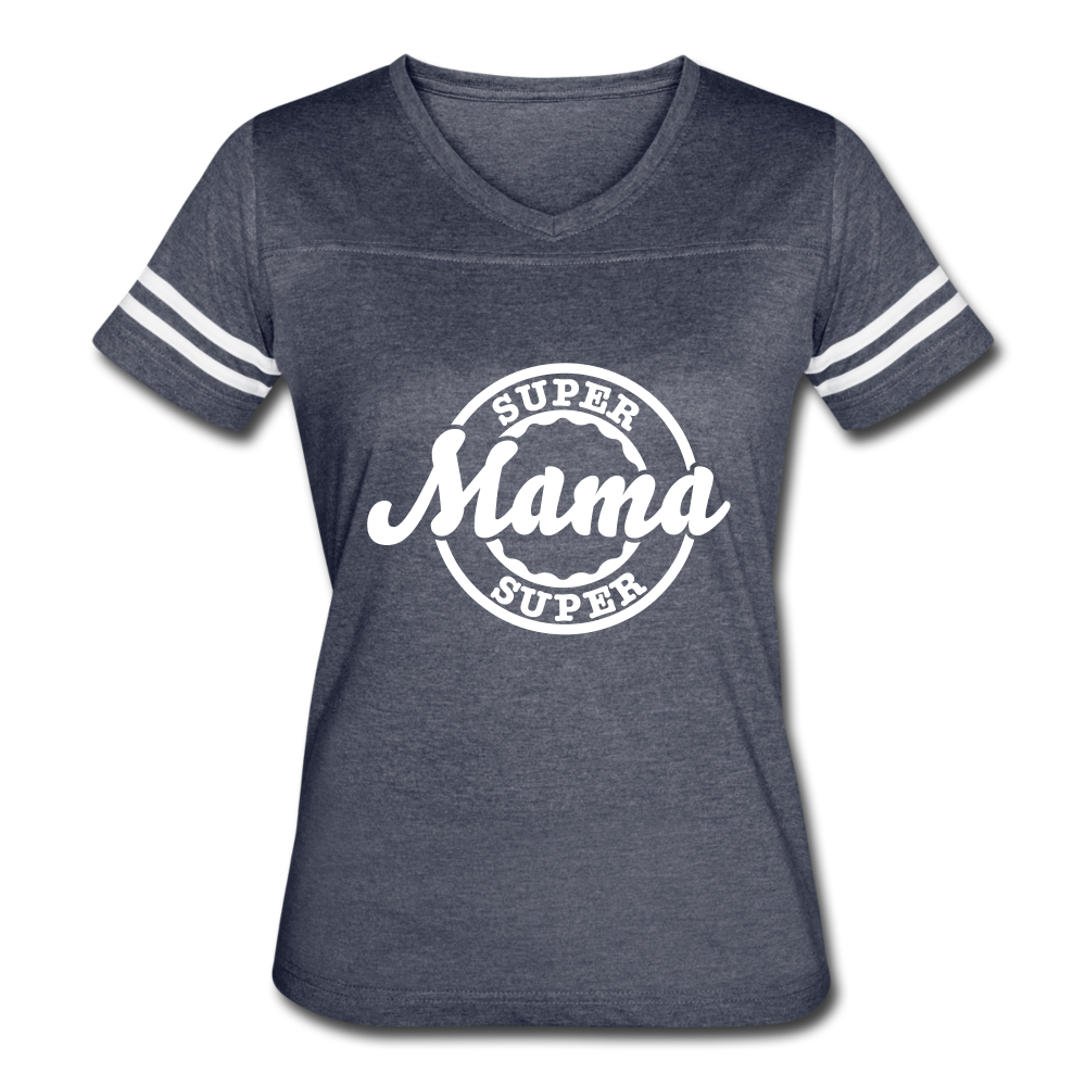 Super Mama Sport Tee vintage navy white - Loyalty Vibes