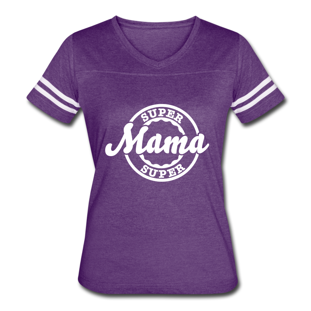 Super Mama Sport Tee vintage purple white - Loyalty Vibes