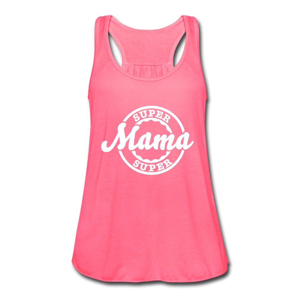 She's A Super Mama Tank Top neon pink Loyalty Vibes
