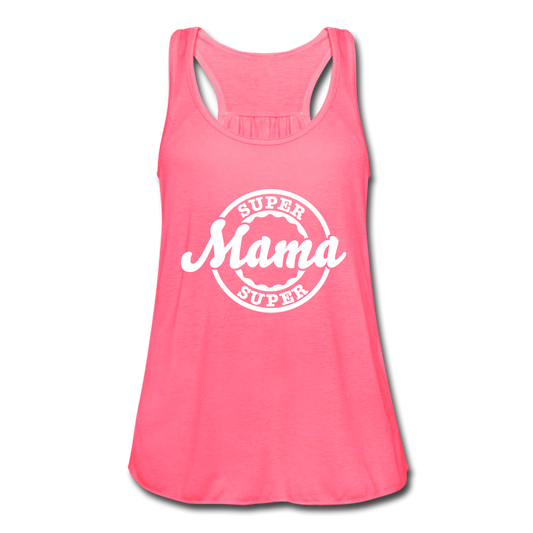 She's A Super Mama Tank Top neon pink Loyalty Vibes