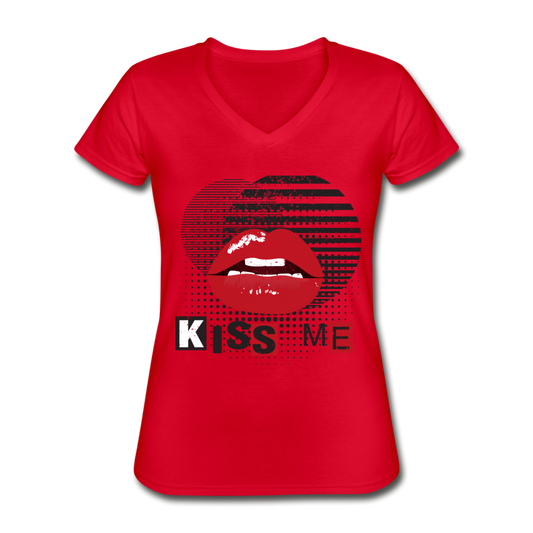 Kiss Me Tee red Loyalty Vibes