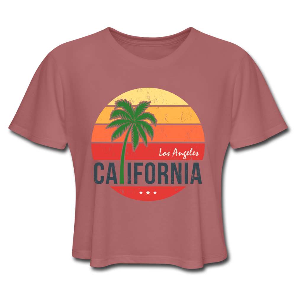 Loyalty Vibes California Living Crop Top mauve