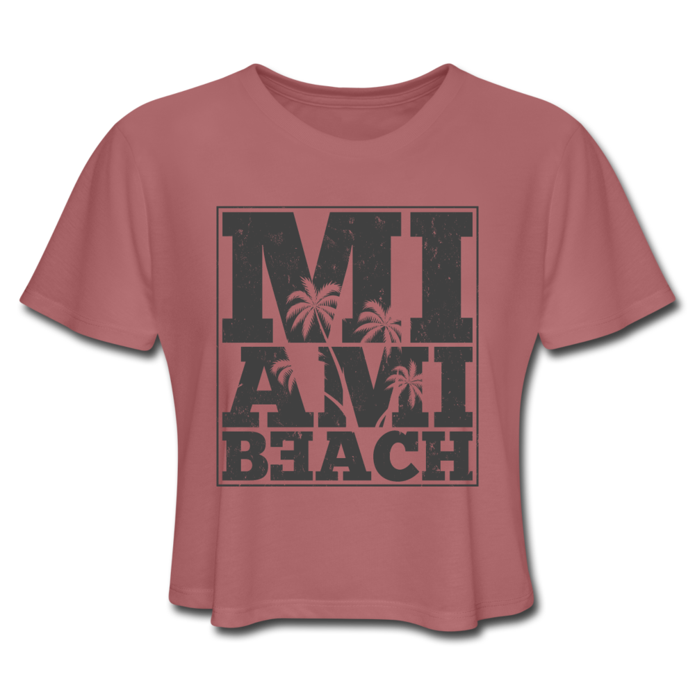 Loyalty Vibes Wild Miami Crop Top mauve