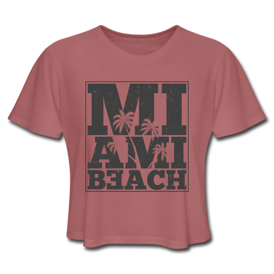 Wild Miami Crop Top mauve Loyalty Vibes