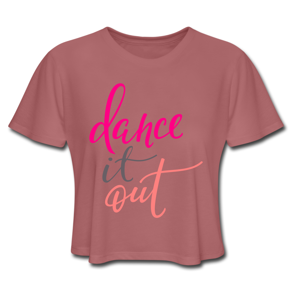 Dance Crop Top mauve Loyalty Vibes