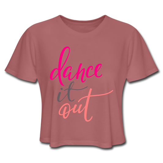 Dance Crop Top mauve Loyalty Vibes