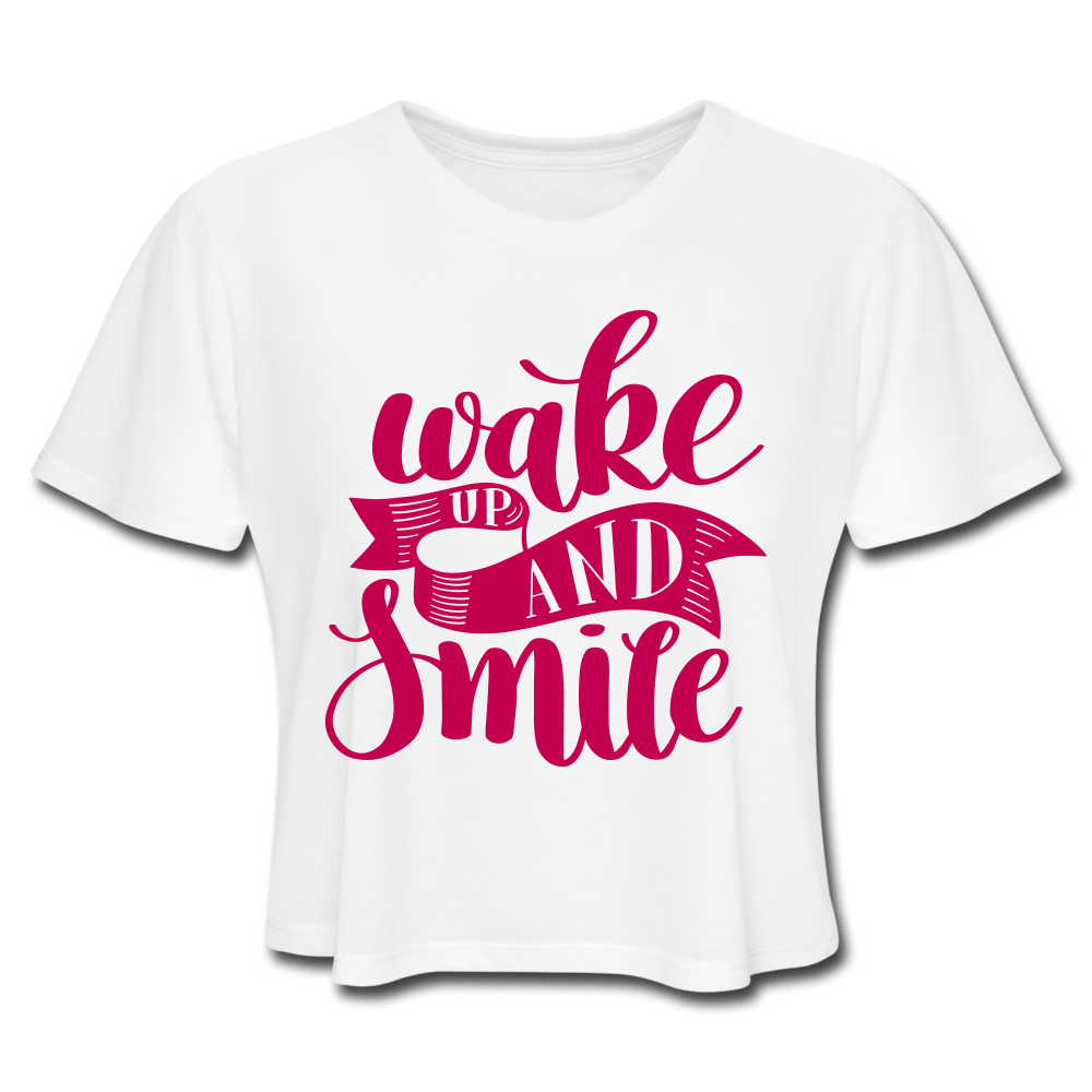 Wild Smiles Crop Top White Loyalty Vibes