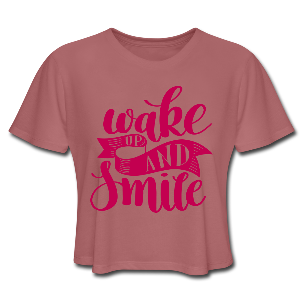 Wild Smiles Crop Top Mauve Loyalty Vibes