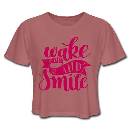 Wild Smiles Crop Top Mauve Loyalty Vibes