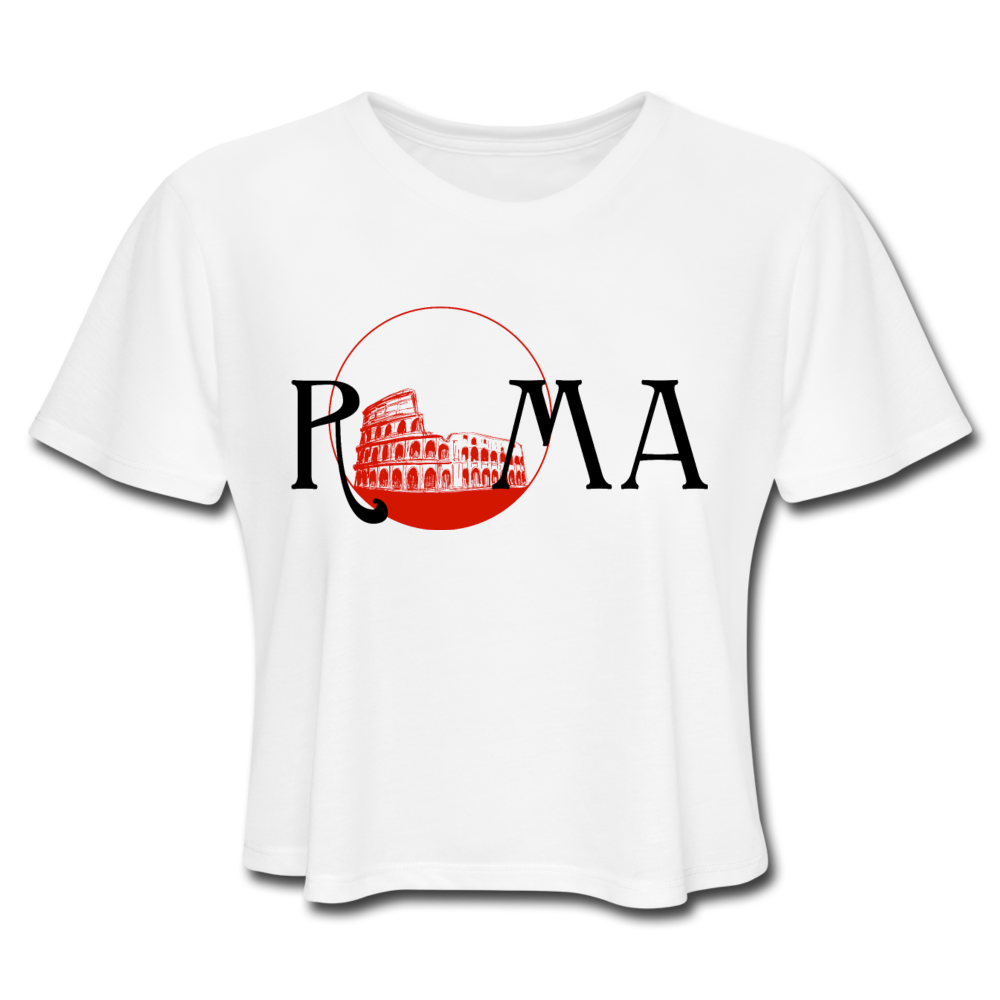 Magical Rome Crop Top white Loyalty Vibes