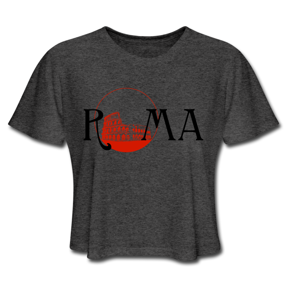 Magical Rome Crop Top deep heather Loyalty Vibes
