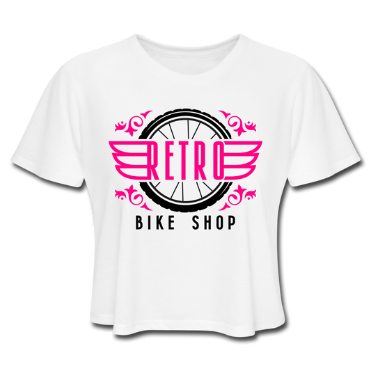 Clash And Smash Crop Top white Loyalty Vibes