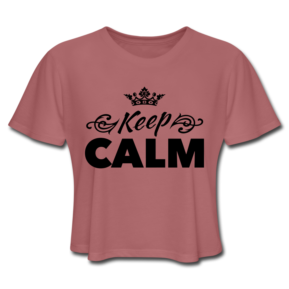 Original Keep Calm Crop Top Mauve Loyalty Vibes