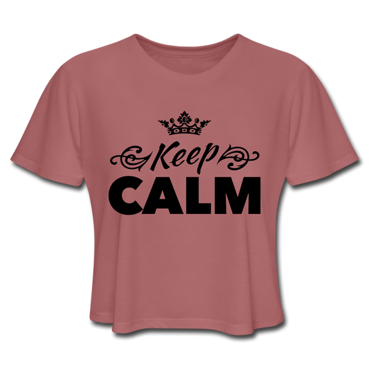 Original Keep Calm Crop Top Mauve Loyalty Vibes