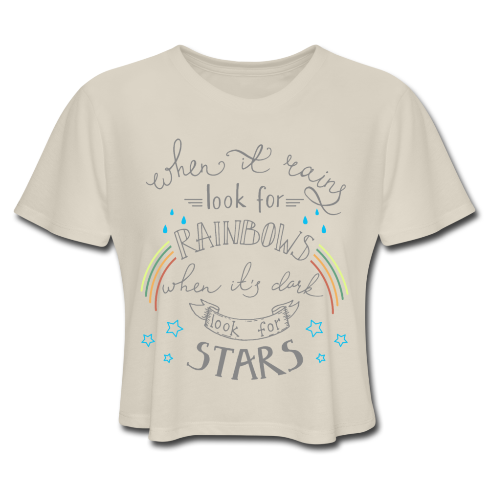 Rainbows And Stars Crop Top Dust Loyalty Vibes
