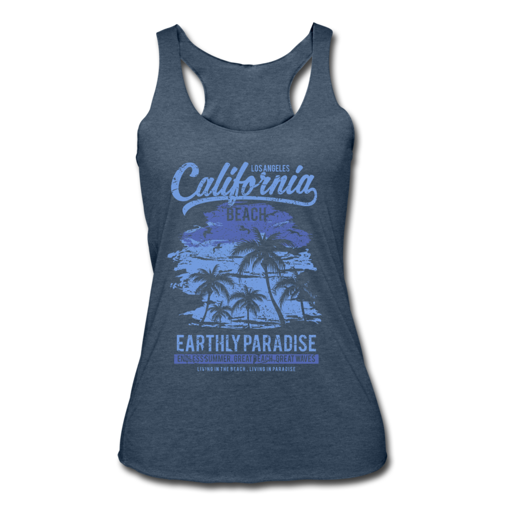 California Living Tank Top heather navy Loyalty Vibes