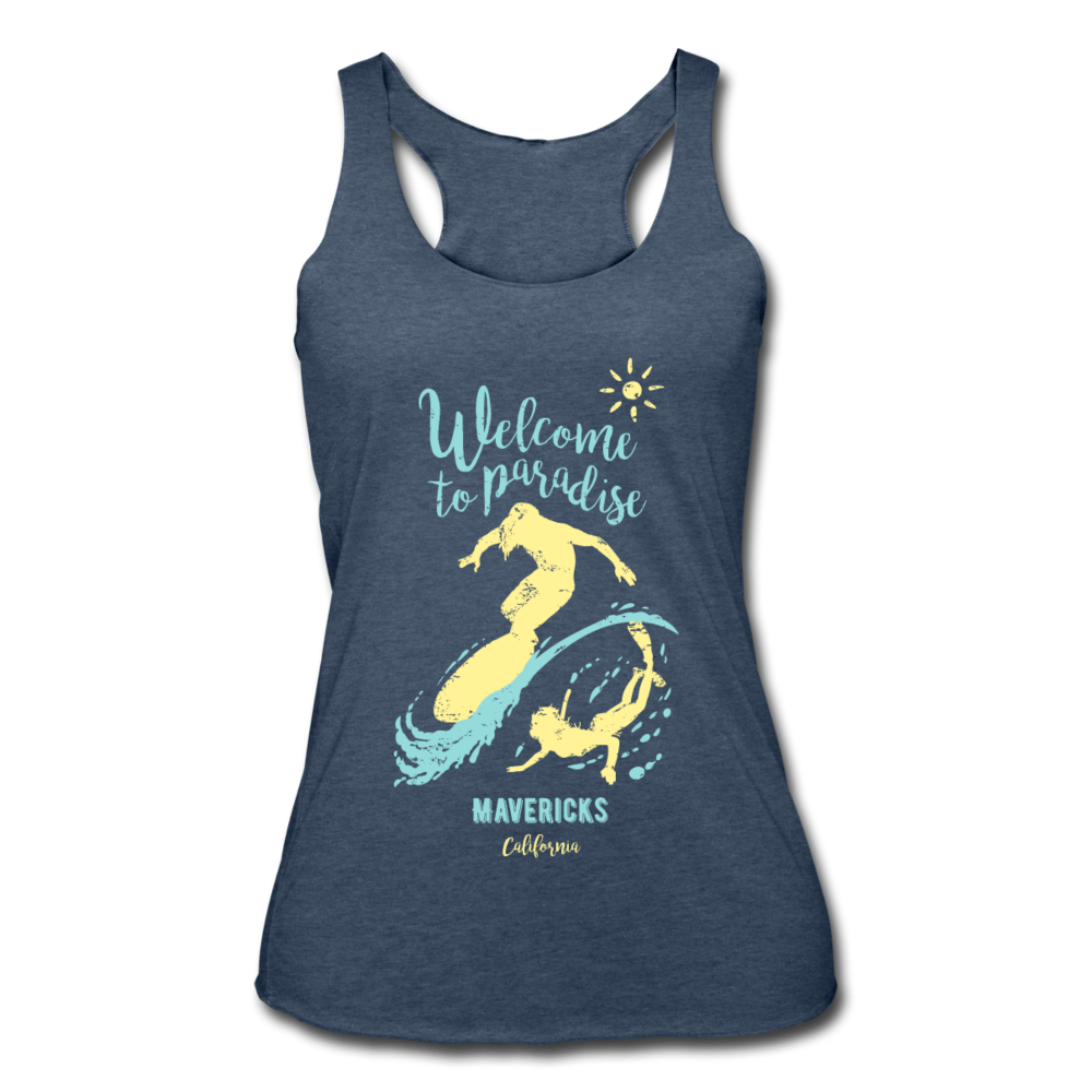 California Tides Tank Top heather navy - Loyalty Vibes