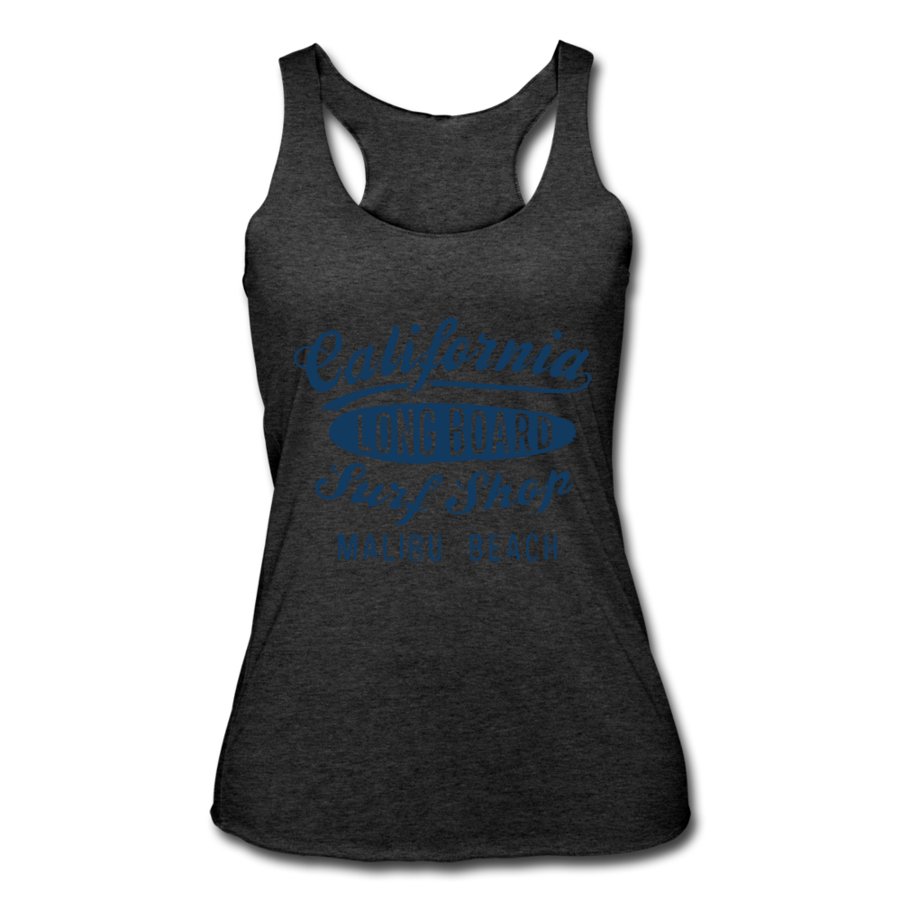 Malibu Beach Tank Top heather black Loyalty Vibes