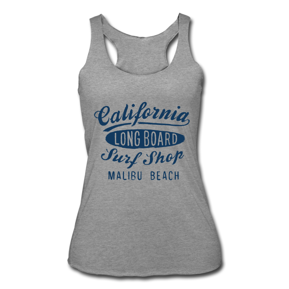 Malibu Beach Tank Top heather gray Loyalty Vibes