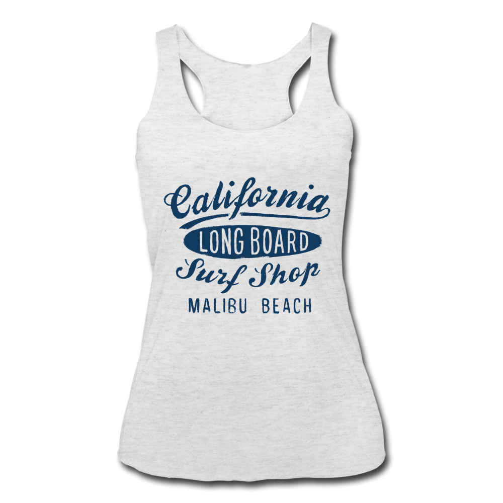 Malibu Beach Tank Top heather white Loyalty Vibes