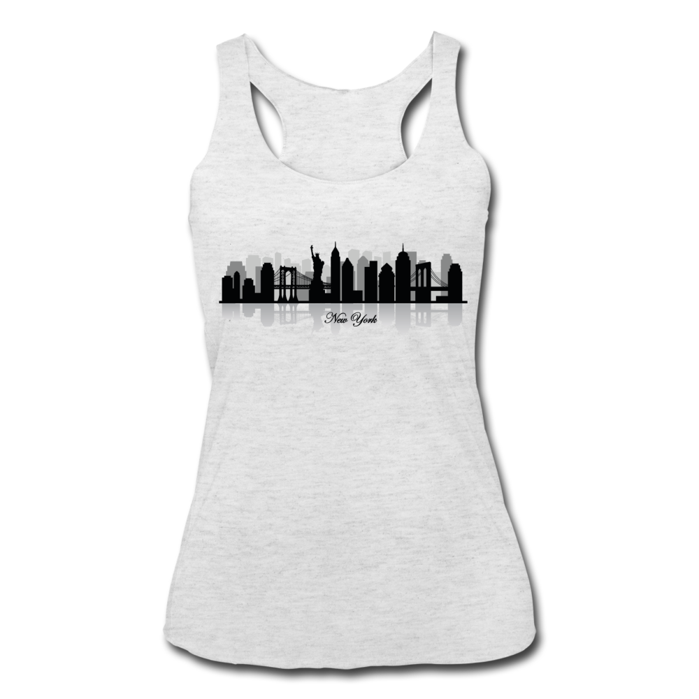 New York Tank Top heather white - Loyalty Vibes