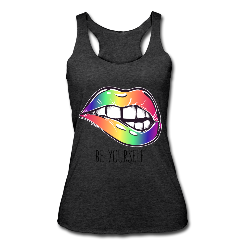 Be Yourself Tank Top heather black Loyalty Vibes