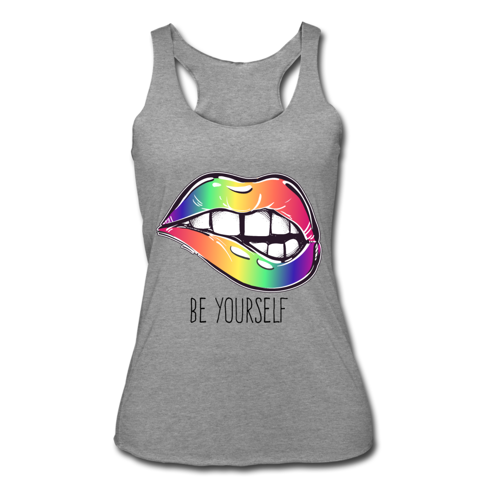 Be Yourself Tank Top heather gray Loyalty Vibes