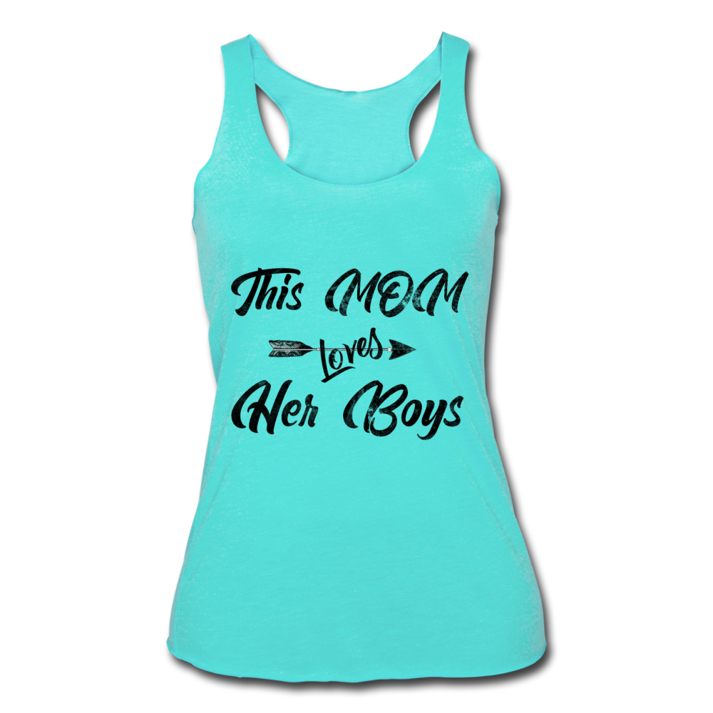 This Mom Loves Her Boys Tank Top turquoise Loyalty Vibes