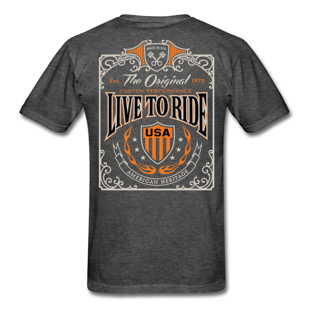 Original Rider Motorcycle T-Shirt heather black - Loyalty Vibes