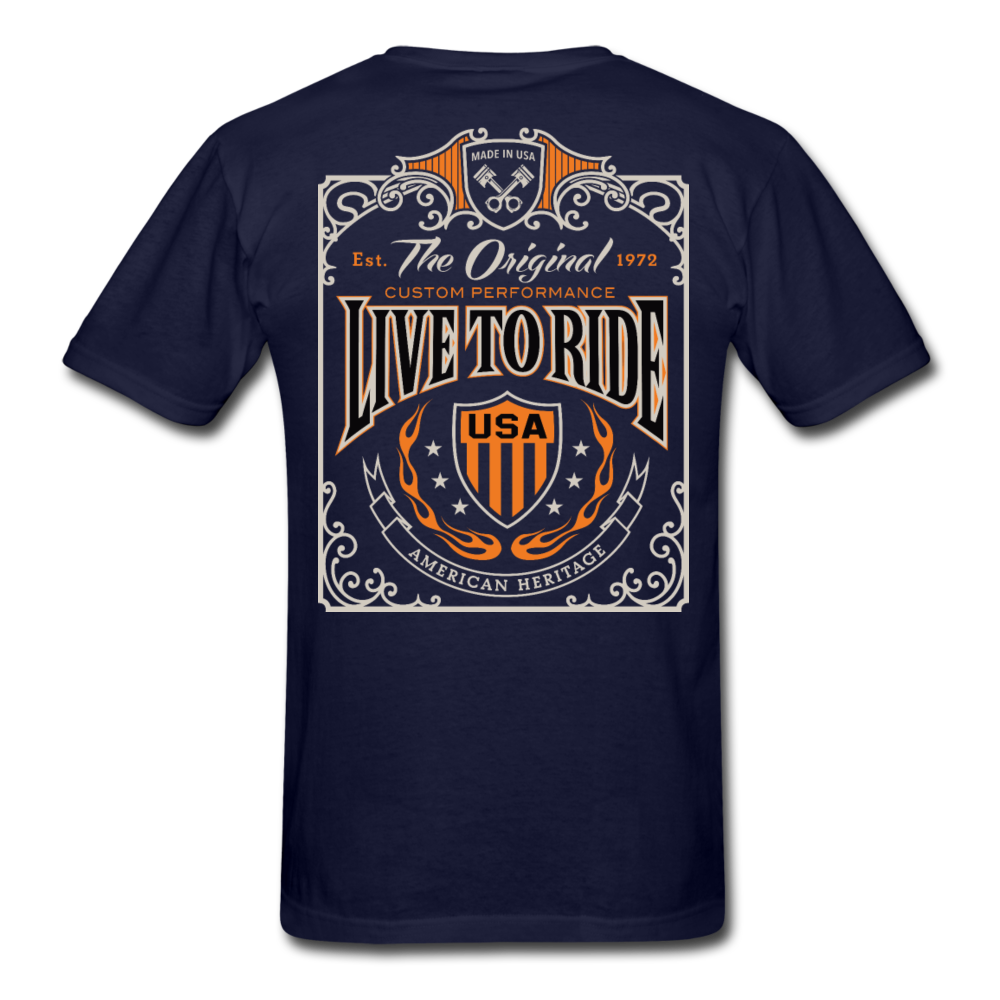 Original Rider Motorcycle T-Shirt navy - Loyalty Vibes