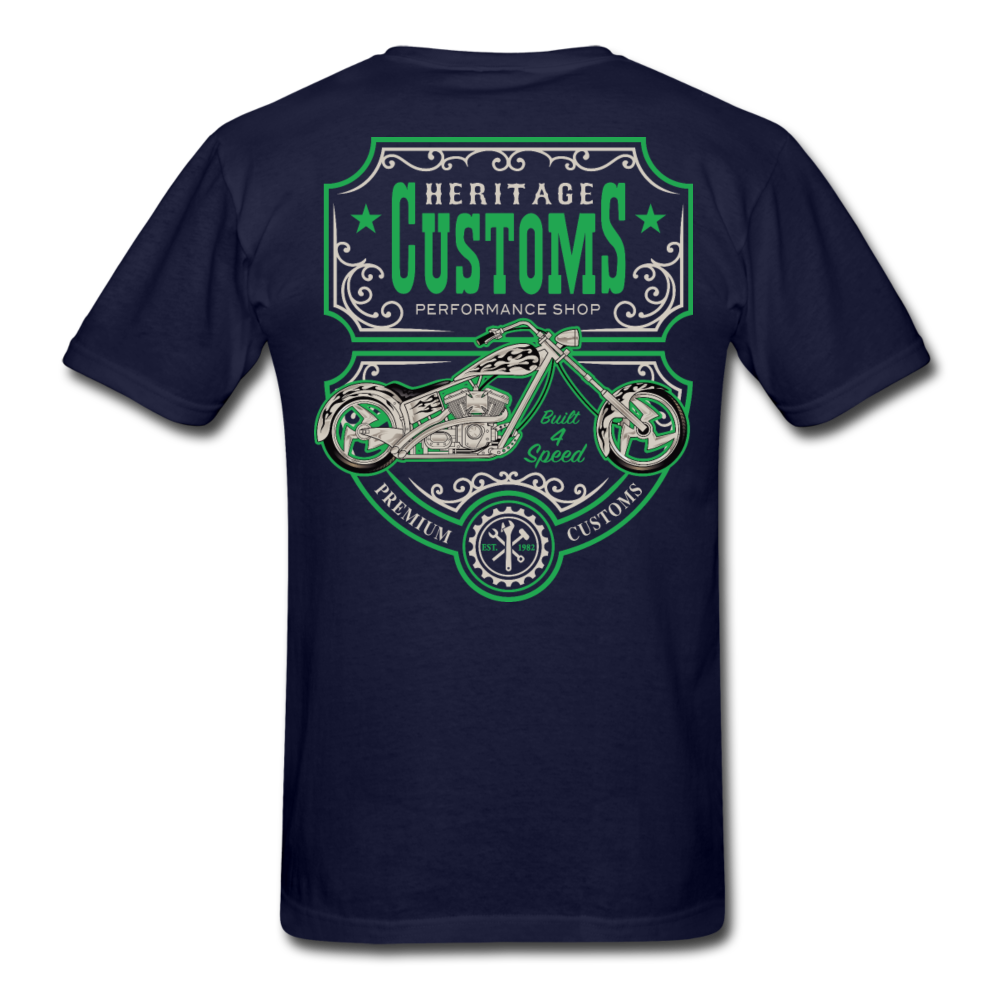 Pro Customs Motorcycle T-Shirt navy - Loyalty Vibes