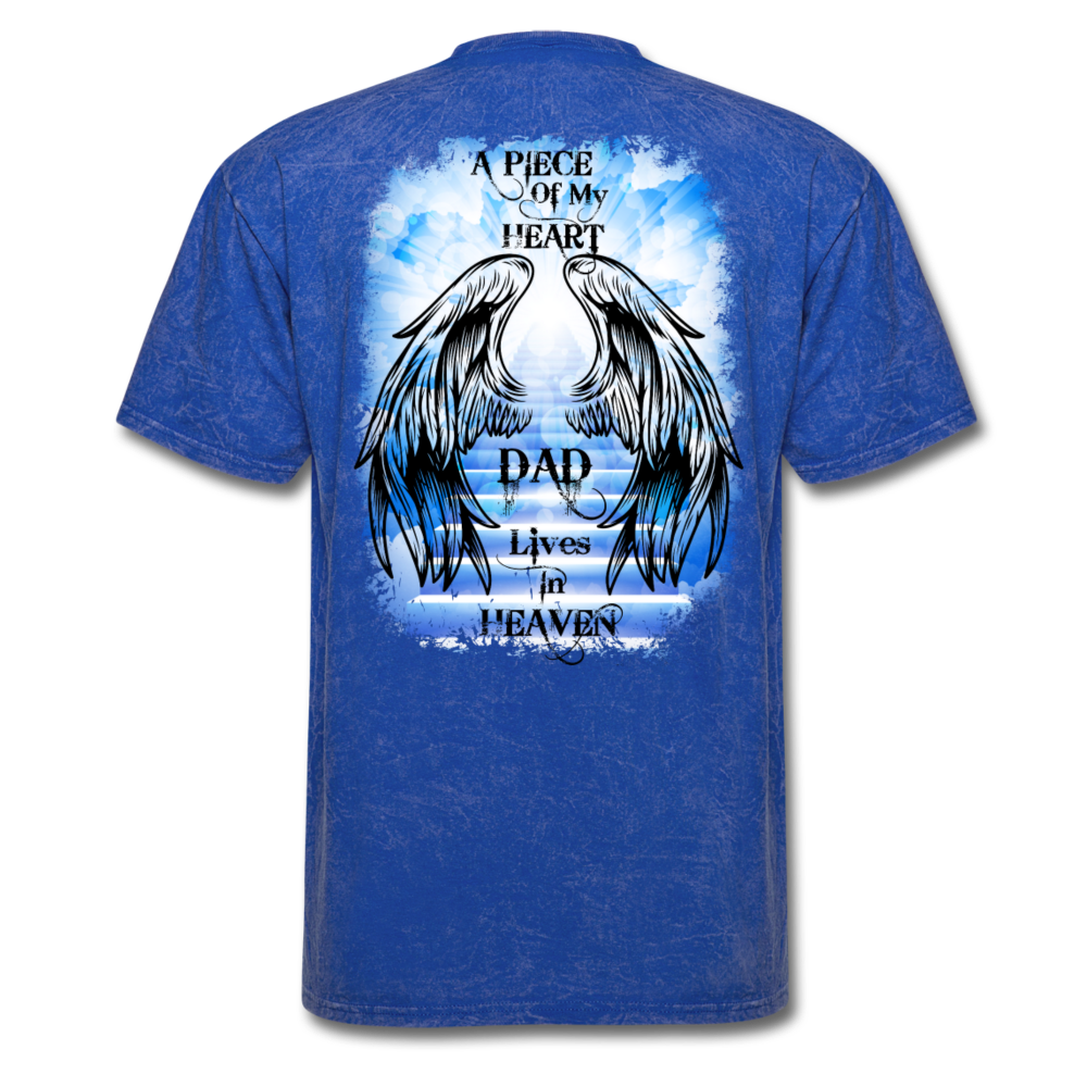 Loyalty Vibes Dad Wings Of Heaven Memorial Tee Blue