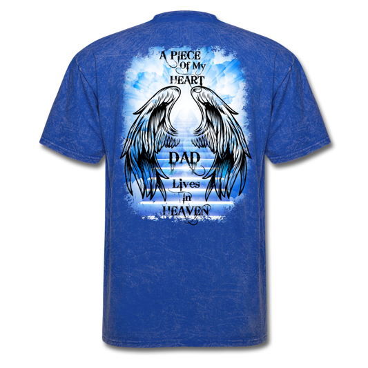 Dad Wings Of Heaven Memorial Tee Blue Loyalty Vibes