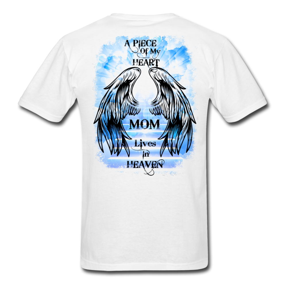 Loyalty Vibes Mom Wings Of Heaven Memorial Tee white