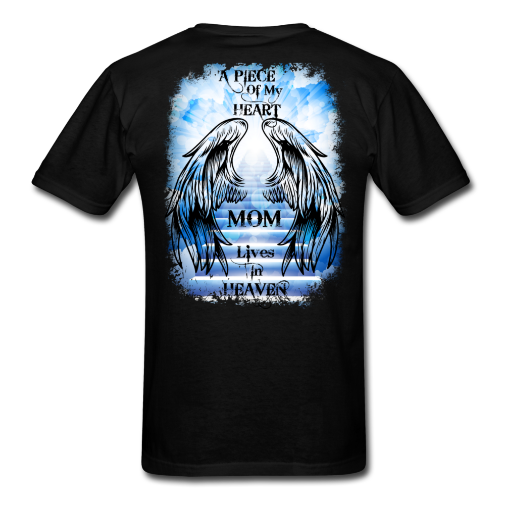 Loyalty Vibes Mom Wings Of Heaven Memorial Tee black