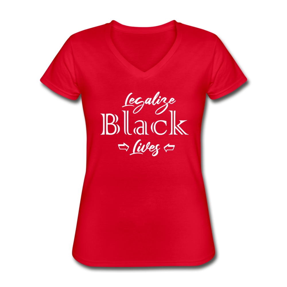 Loyalty Vibes Legalize Black Lives Shirt red